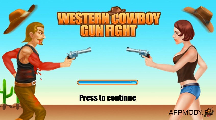 western cowboy gun fight game