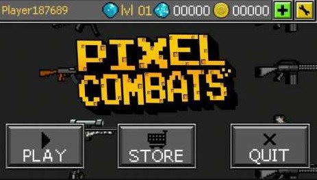 Pixel Combats: guns and blocks