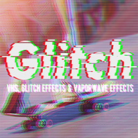 Глитч Фоторедактор - VHS, эффект глитча, vaporwave