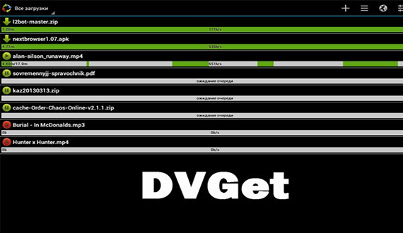 DVGet Pro Менеджер закачек