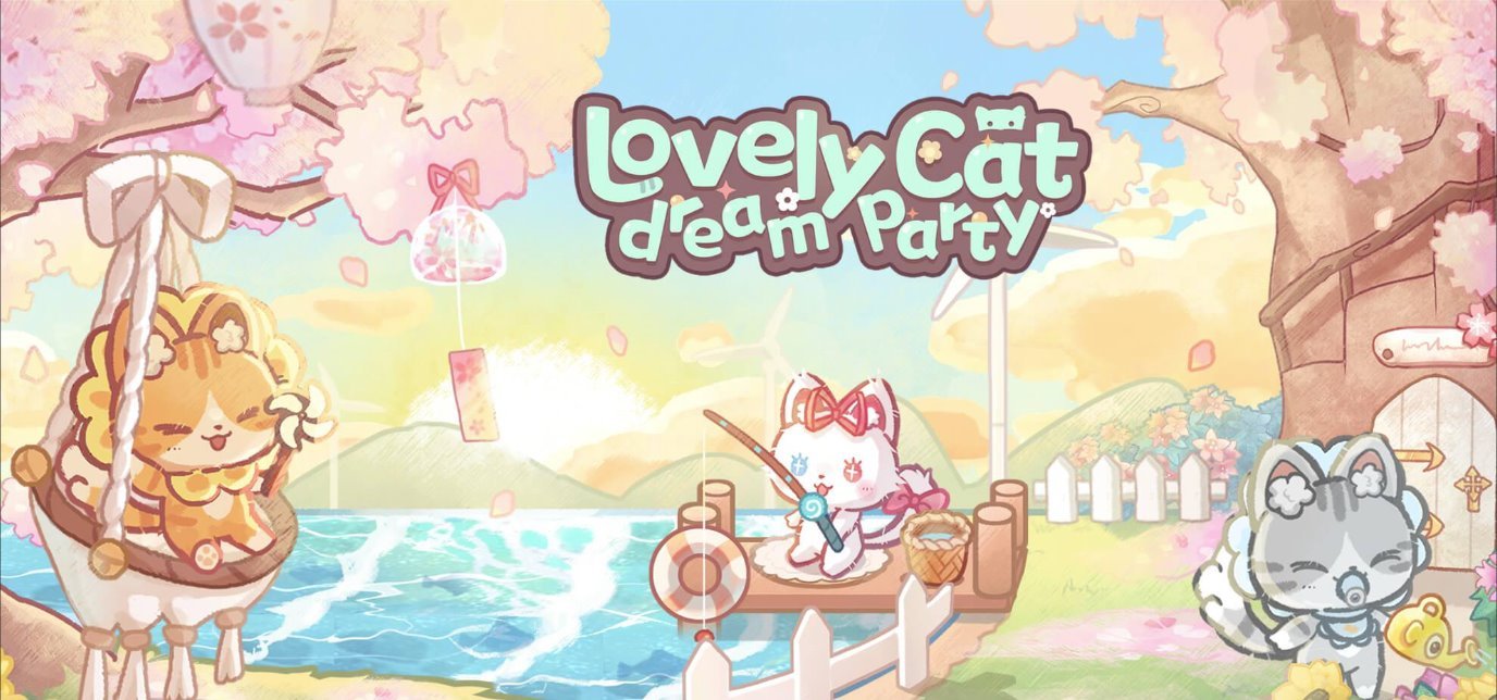 Lovely cat dream party