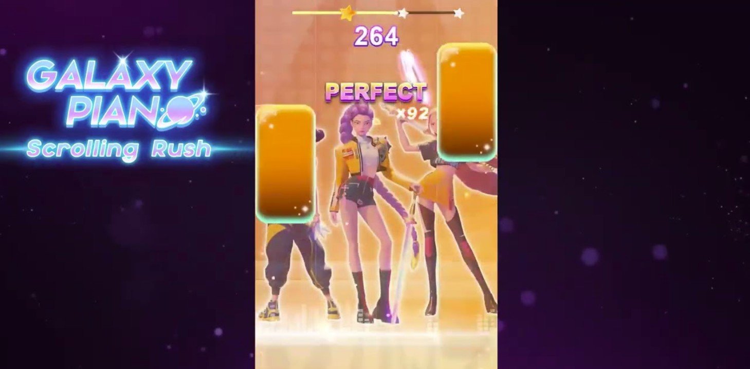 Galaxy Piano: Гонка Прокрутки